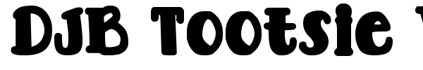 DJB Tootsie Wootsie Bold font preview
